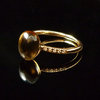 GILARDY GOCCIA ring 18Ct rosé gold with cairngorm and diamonds