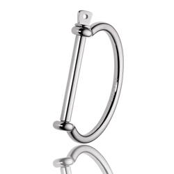 GILARDY BASIC Cuff BR1 round closed stainless steel silver
