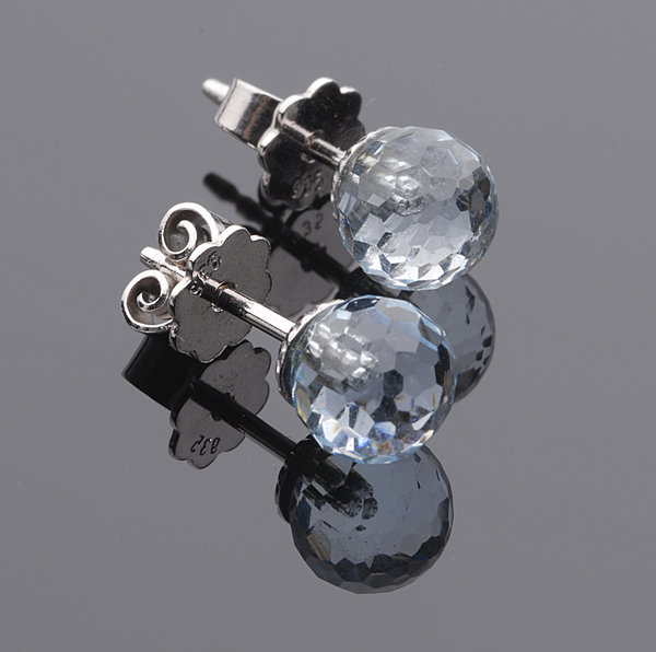 GILARDY Earrings PIANETA silver with noble stone balls