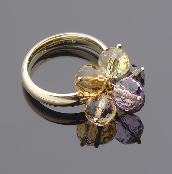 GILARDY Ring PIANETA aus Silber mit 6 Farbsteinkugeln