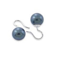 MODA  Earrings with black Tahiti Beads