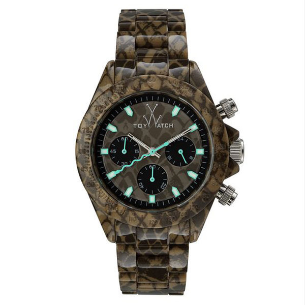 Toywatch Watch Imprint Chrono reptile patterned - FLE04RE