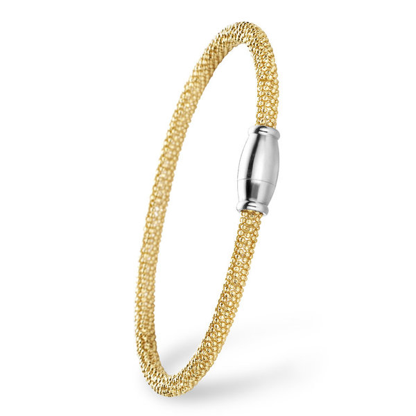 Gilardy Bracelet, 925 Sterlingsilver,  gold plated Thin Ø4mm  - GSP-BR1YG19
