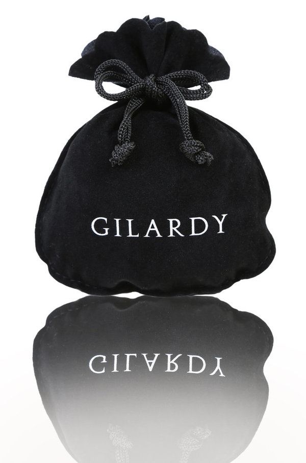 Gilardy Sparkle Armband aus 925 Sterlingsilber schwarz schmal Ø4mm - GSP-BR1BK19