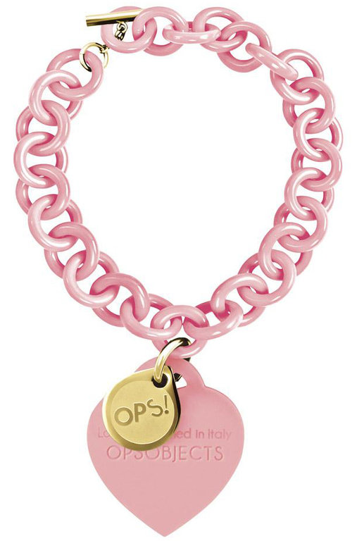 OPS!OBJECTS Love Armband rosa gelbvergoldet OPSBR-13-1800