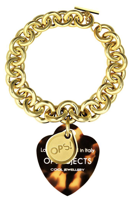 OPS!OBJECTS Love Armband Gold Stahl gelbvergoldet OPSBR-60-2200