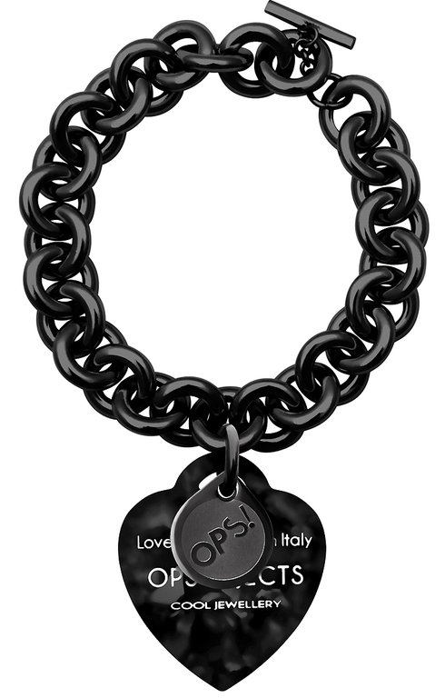 OPS!OBJECTS Bracelet black stainless steel OPSBR-61-2200