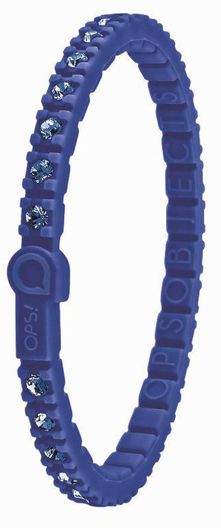 OPS!OBJECTS Tennis Armband blau mit echten Swarovski Steinen OPSTEW-09