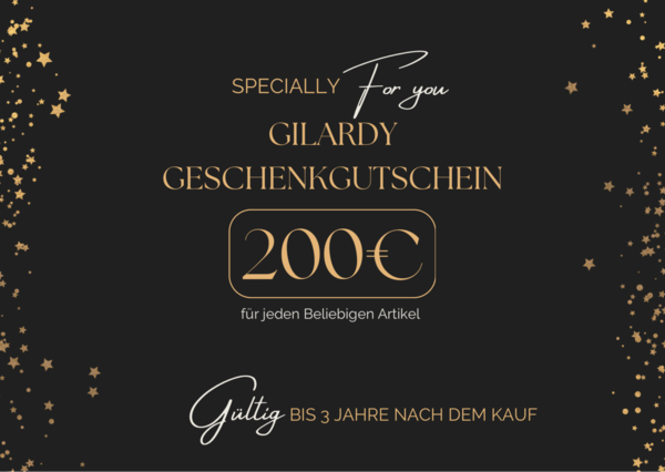 GILARDY Gutschein Wert 200,- Euro