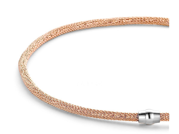 Gilardy Halskette aus 925 Sterlingsilber medium rosévergoldet - 33702