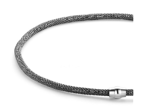Gilardy Halskette aus 925 Sterlingsilber medium schwarz - 33700